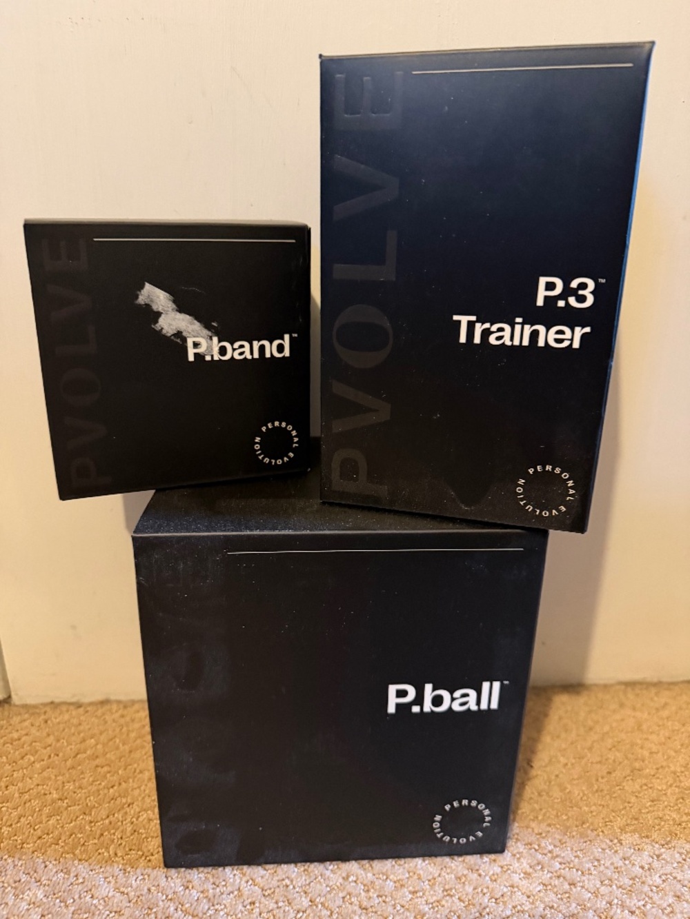 New  Pvolve Bundle w/ P3 Trainer, P.ball, P.band + Travel Bag And Mat